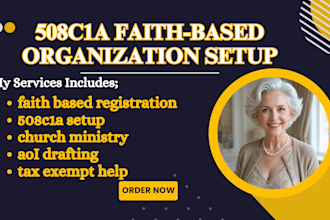 help setup your 508c1a faith based ngo church or ministry registration docs
