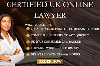 write a strong consumer complaint or refund demand letter