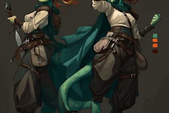 draw your dungeons and dragons character