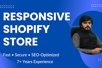 do responsive shopify store design or shopify website design