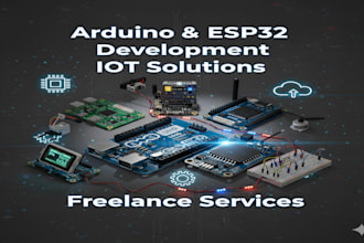 do arduino and esp32 programming and iot projects
