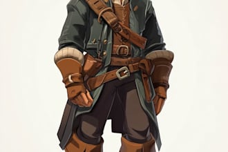do 2d game character design and animation