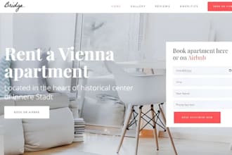 design vacation rental website short term rental website airbnb website