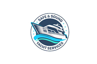 design particular safe and captaine service logo
