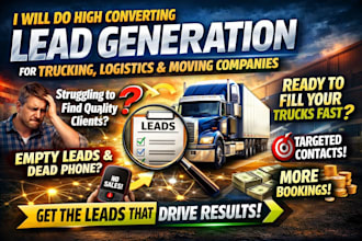 do high converting lead generation for trucking, logistics, and moving companies