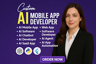 build ai software ai mobile app ai website chatbot ai agent saas automation tool