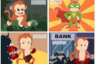 make comic or webtoon pages for you