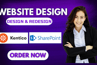 design sharepoint cms or kentico website, fix cms issues, build intranet portal