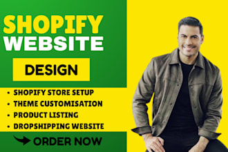 build shopify store design, shopify dropshipping store, shopify website redesign