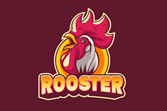 create exclusive and marvelous rooster logo design