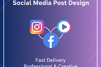 create modern social media post