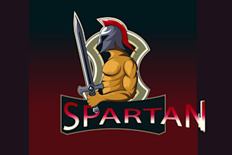 create attractive and imagination spartan logo design