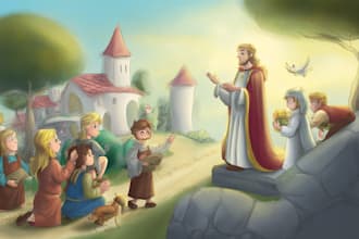 draw soft and realistic bible themed childrens book illustrations