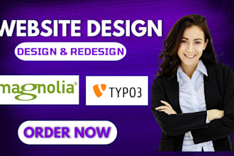 design typo3 or magnolia cms website, fix bugs, and handle seo optimization