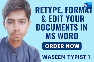 retyping pdf or scanned documents into clean and editable word text