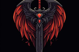 a professional fantasy game logo