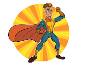 draw an epic superhero comic scene or poster illustration