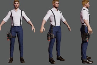 create custom daz3d character morphs,ue5 rig,metahuman,3d character retopo,pbr
