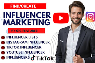 find instagram tiktok youtube influencers for influencer marketing