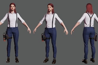 import 3d character to daz3d,custom morphs and rig,ue5 character retopo,blender