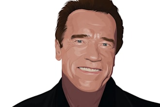 create a stunning vector portrait illustration for you