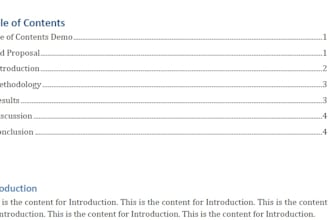 make a clickable toc in word