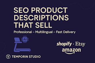 write SEO product descriptions that sell