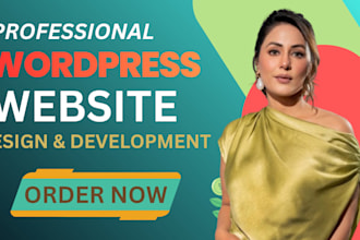 design a responsive  business wordpress website with elementor