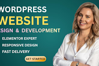 design a responsive luxury business wordpress website with elementor