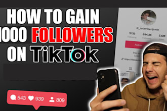 do your organic promotion of 1000 tiktok followers