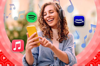 promote spotify, soundcloud, apple music, boomplay, youtube music, audius music
