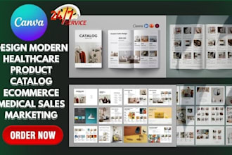 design modern healthcare product catalog ecommerce medical sales marketing