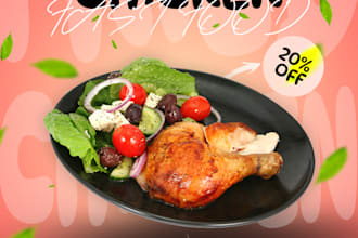 design food poster to boost your restaurant or cafe sales