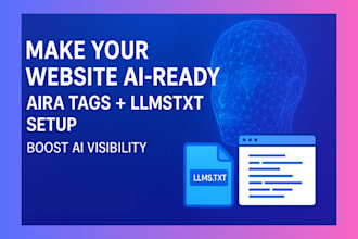 implement aira tags and llms txt files to make your website ai ready