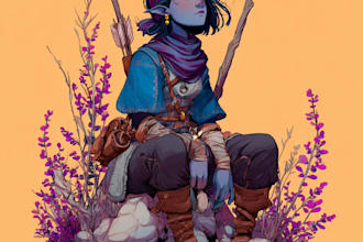 create a d and d character art and dnd art
