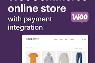 build your woocommerce store