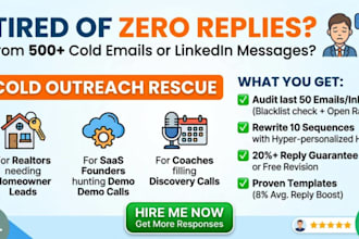 fix cold email ghosting, get replies with word only sequences