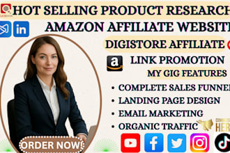 product research clickbank, amazon, digistore affiliate marketing promotion