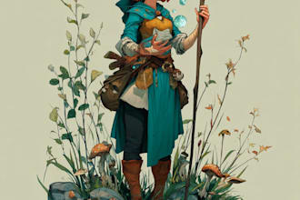 illustrate your d and d character portrait