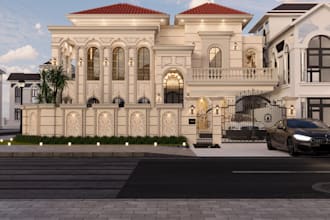 provide exterior and facade design, 3d modeling, and realistic rendering