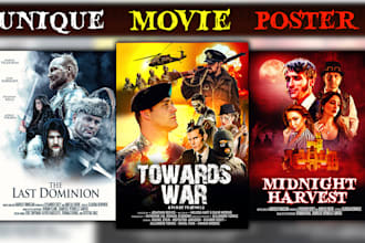 do unique movie poster design, film poster