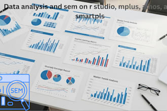 do data analysis and sem on r studio, mplus, amos, and smartpls