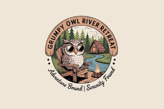 create creative and good looking owl logo design
