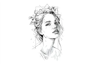create a unique fine line tattoo design for you