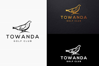 do professional golf club logo design just 12 hrs delivery