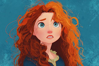 do disney cartoon portrait