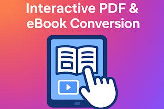 make interactive PDF or ebook conversion