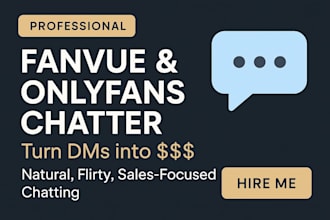 be your fanvue onlyfans chatter