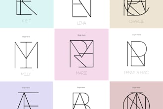 custom name logo design