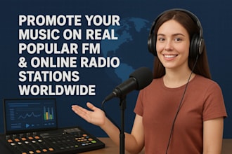 promote your music on real popular fm online radio stations worldwide